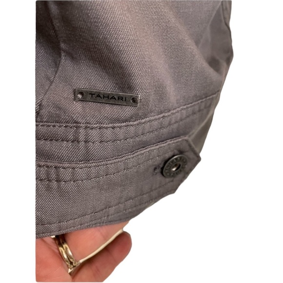 Tahari Tencel Charcoal Jacket, Size Small - Picture 6 of 11